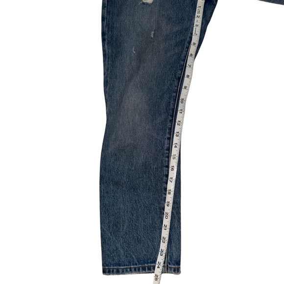 Levi’s Wedgie Straight High Rise Distressed Button Fly Jeans Size 26 - Picture 13 of 15